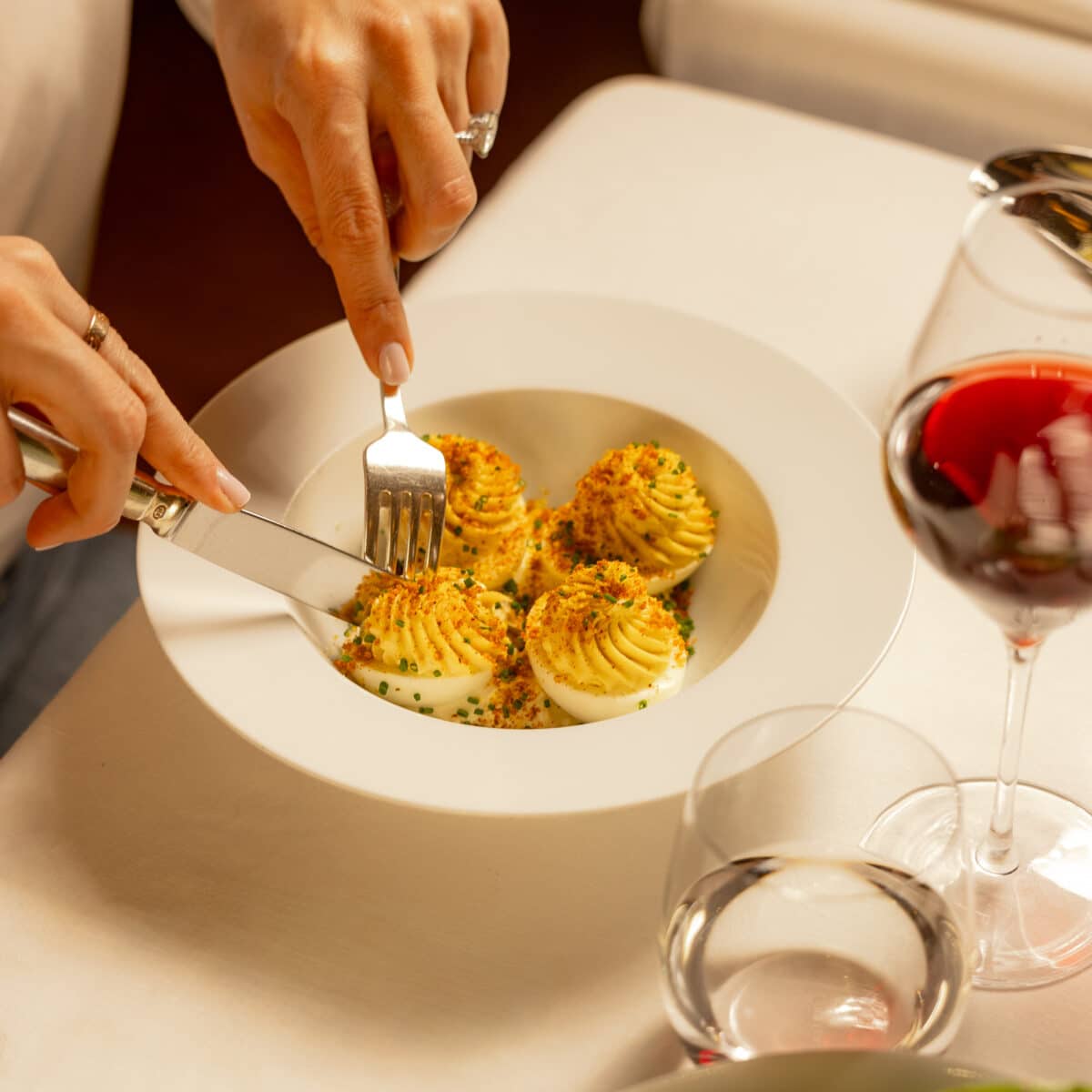 Nolinski Paris Restaurant Egg with mayonnaise